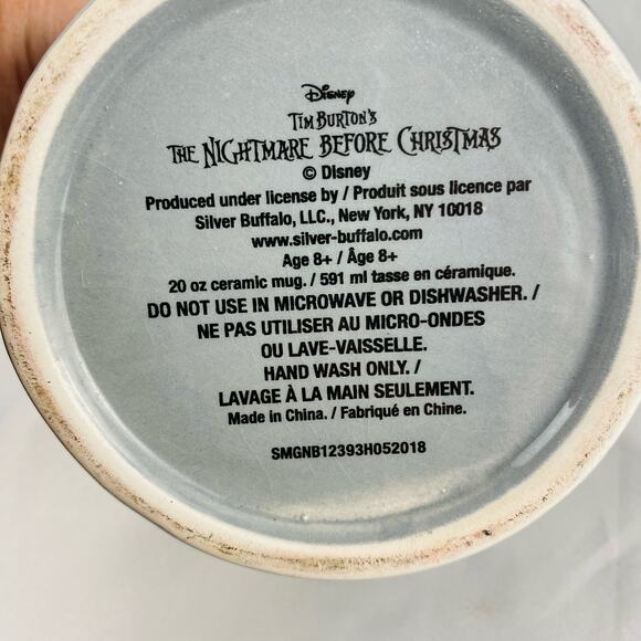 Nightmare‎ Before Christmas Jack Skellington Large Unique Mug Disney Tim Burton - Picture 6 of 7
